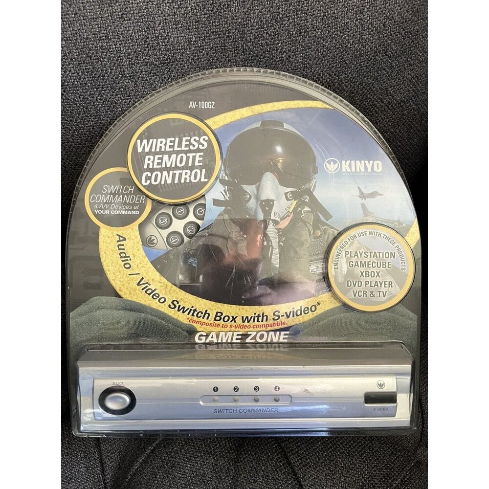 Kinyo 4-port Composite/SVHS Remote Control AV Switcher  New in box never opened